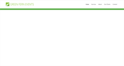 Desktop Screenshot of greenfernevents.com